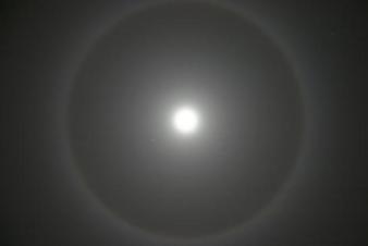 Moon Ring ~  A picture from the web that very closely resembles what I just observed while standing in my driveway looking up! 