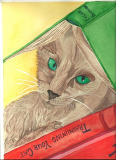 Cat Training  ~  New in 2015 Cat Series Water colors. 